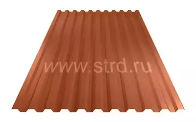 Профнастил C 21 0.5мм Corundum 50 Россия RAL 8004 (кирпичный) Stynergy