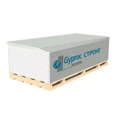 Гипсокартон ГКЛ Gyproc Стронг 15мм 2500*1200мм