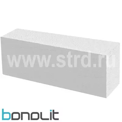 Блок газобетонный Bonolit  перегородочный 625*250*100 D500кг/м3 В3,5