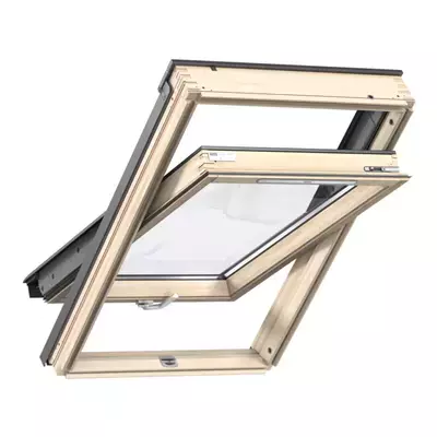 Окно мансардное дерево, лак ручка снизу Velux GLL FK06 1061B Дизайн WoodLine 66*118см