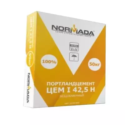 Цемент Normada портландцемент Д0 М500 50кг