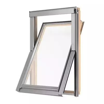 Окно мансардное дерево, лак ручка снизу Rooflite+ AAY M8A B1500 PLS Trio Pine 78*140см