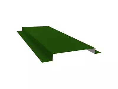 Планка кожуха сегментного 150 сталь  0,45мм Полиэстер 0.8м Grand Line RAL 6002 (зеленый)