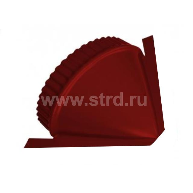 Распродажа 4шт Заглушка конусная для полукруглого конька  для металлочерепицы для профнастила R97мм сталь 0.5мм Corundum 50 Stynergy