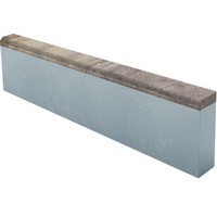 Бордюр тротуарный CMX20 Опал верхний прокрас на белом / сером цементе основа - серый цемент 1000*200*80мм Лидер 40