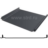 Фальцевая панель кликфальц Pro 517/470мм Satin matt 0.5мм RAL 7024 (серый) Grand Line