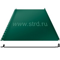 Фальцевая панель кликфальц 542/510мм Satin matt TX 0.5мм RAL 6005 (зеленый) Grand Line