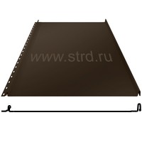 Фальцевая панель кликфальц 542/510мм Drap 0.5мм RR 32 (коричневый) Grand Line